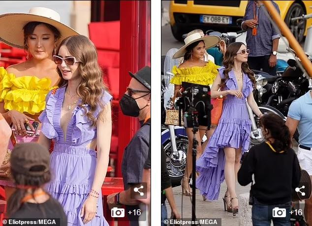 &quot;Nàng Bạch Tuyết&quot; sở hữu thân hình mảnh mai, cùng làn da trắng bật tone. Dù cao 1m65, cô trông khá nhỏ bé khi đứng cạnh các bạn diễn nữ.