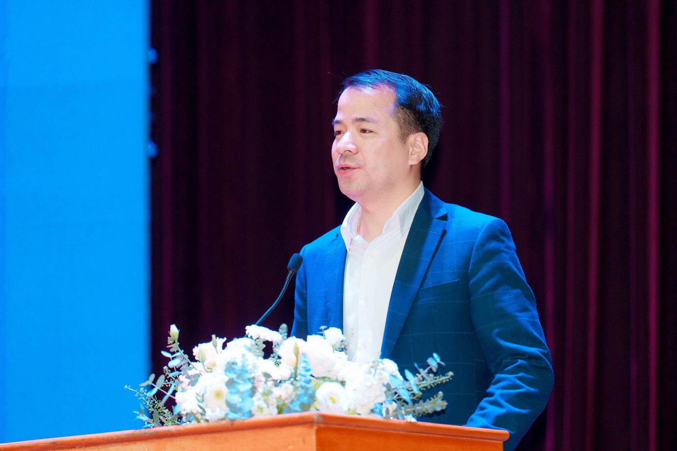 Anh Ngô Văn Cương - Bí thư T.Ư Đoàn phát biểu tại buổi lễ Anh Ngô Văn Cương - Bí thư T.Ư Đoàn phát biểu tại buổi lễ