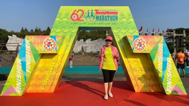 VĐV Hà Thị Lan tham gia nhiều giải marathon của Việt Nam. Tính đến nay chị đã đạt 3800km