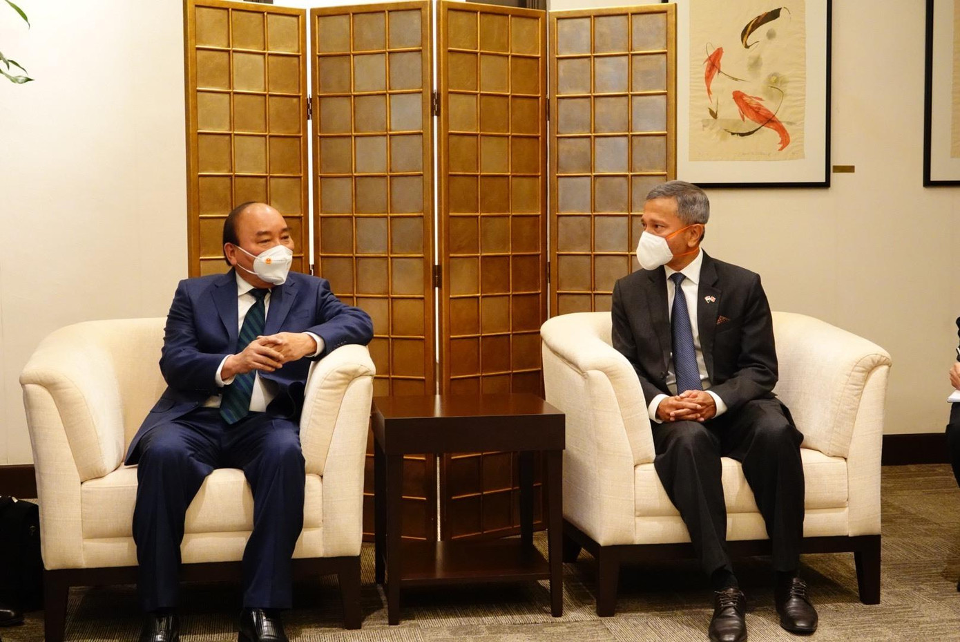 Chủ tịch nước gặp Bộ trưởng Ngoại giao Singapore