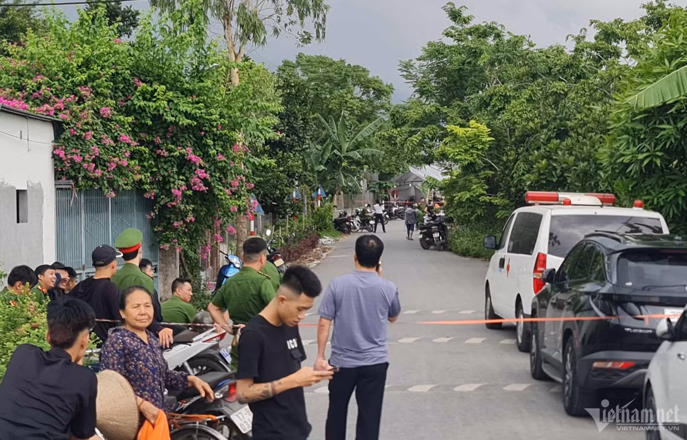 Hiện trường nơi phát hiện vụ việc. Ảnh: Trọng Tùng