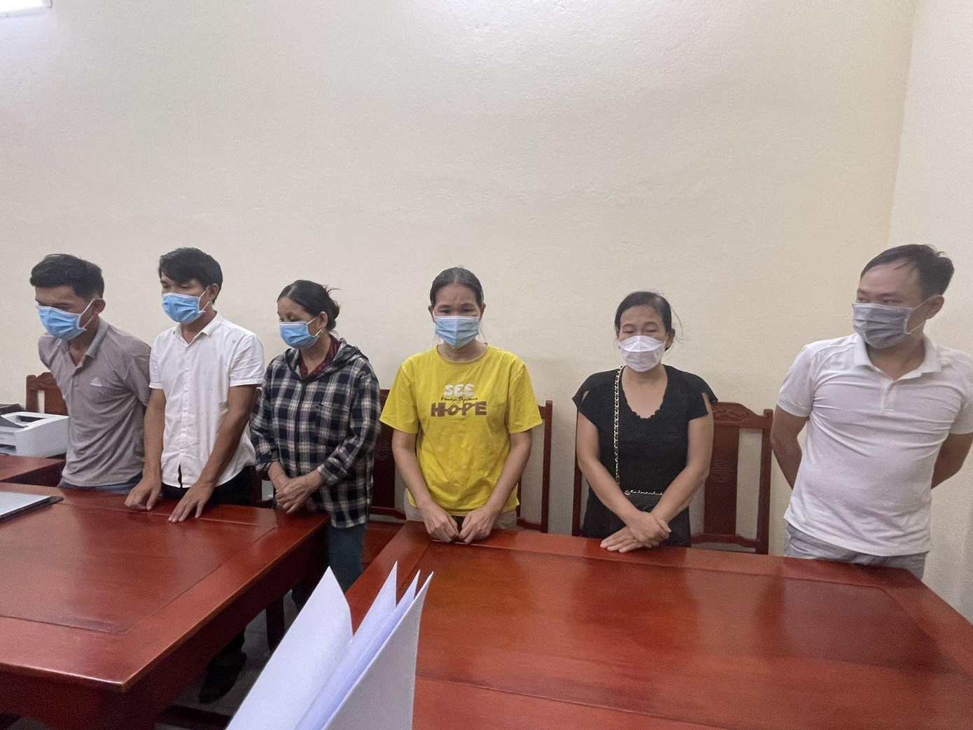 Các đối tượng bị bắt