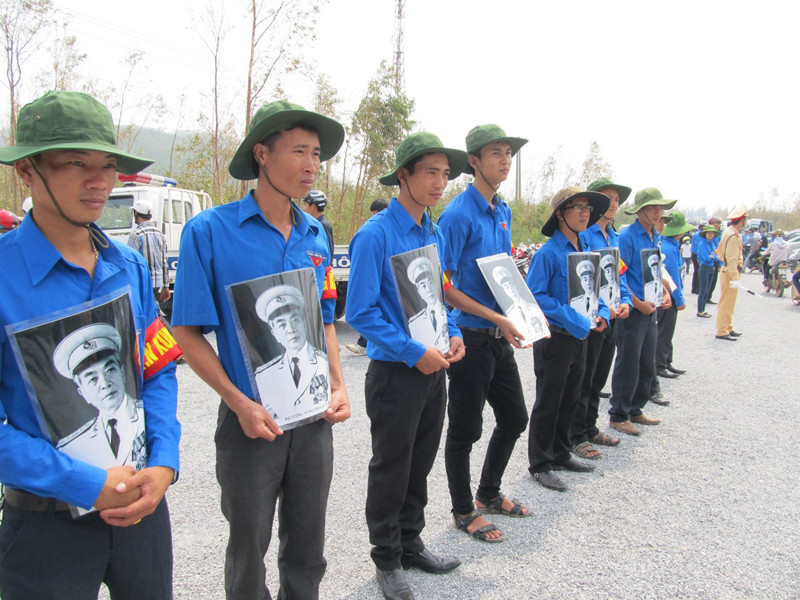 Quê hương Quảng Bình sẵn sàng đón Đại tướng Võ Nguyên Giáp trở về. Ảnh: Nam Cường