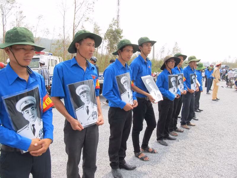Quê hương Quảng Bình sẵn sàng đón Đại tướng Võ Nguyên Giáp trở về. Ảnh: Nam Cường
