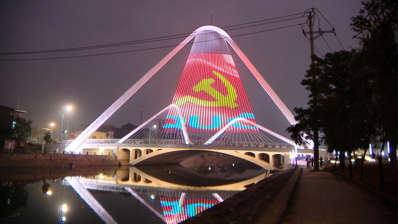 Hình ảnh cầu Bông Lau trước ngày khánh thành.