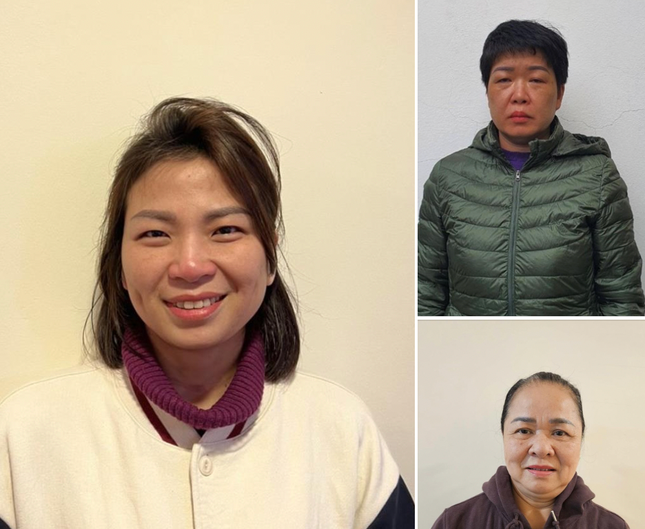 Các bị can trong vụ án.