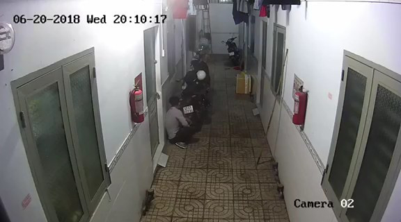 Táo tợn trộm xe máy giữa khu trọ đông người ảnh 3
