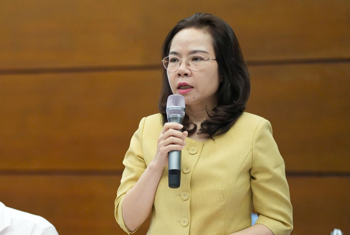 Bà Hà Thu Giang - Vụ trưởng Vụ Tín dụng các ngành kinh tế.