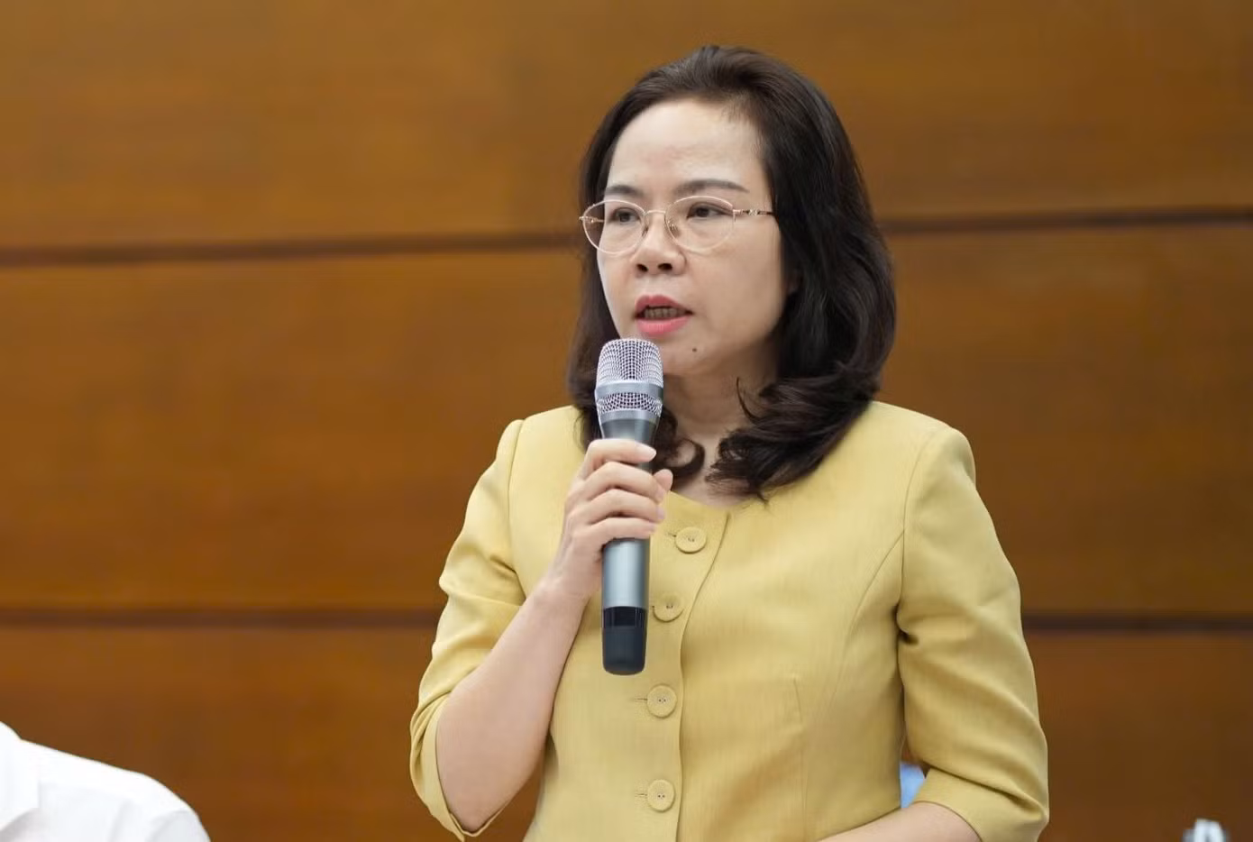 Bà Hà Thu Giang - Vụ trưởng Vụ Tín dụng các ngành kinh tế.