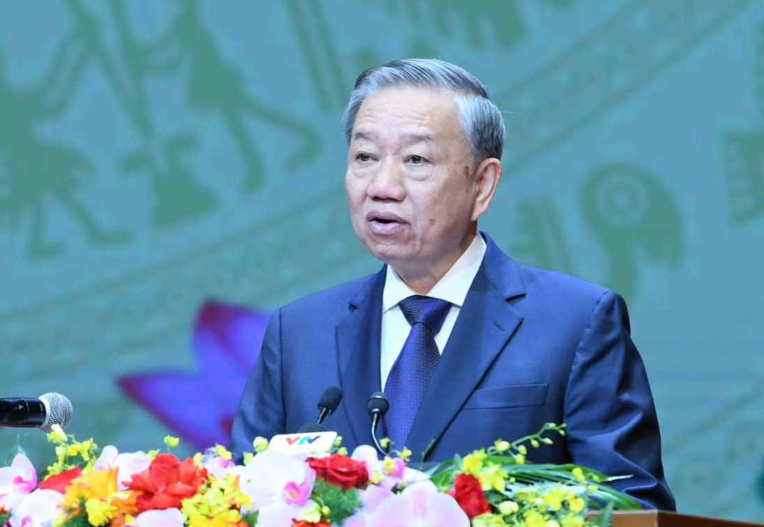 Tổng Bí thư, Chủ tịch nước Tô Lâm tại lễ kỷ niệm. Ảnh: Như Ý.