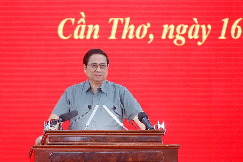Thủ tướng Phạm Minh Chính phát biểu tại hội nghị.