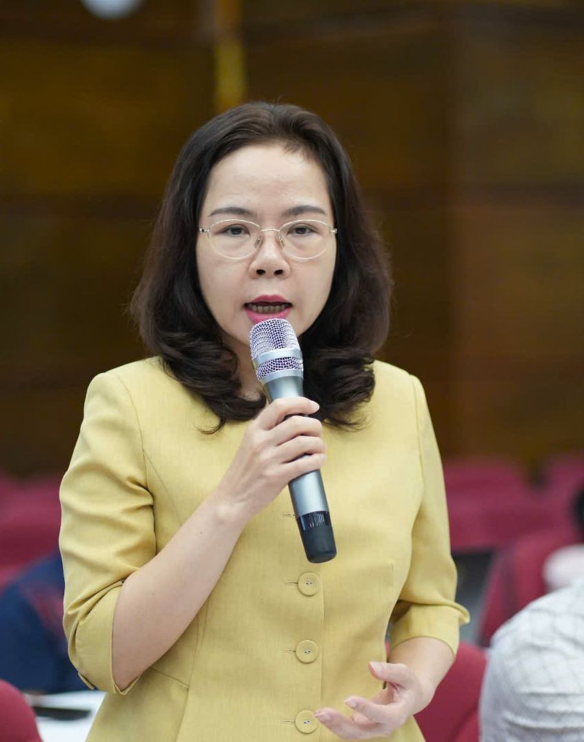 Bà Hà Thu Giang - Vụ trưởng Vụ Tín dụng các ngành kinh tế.