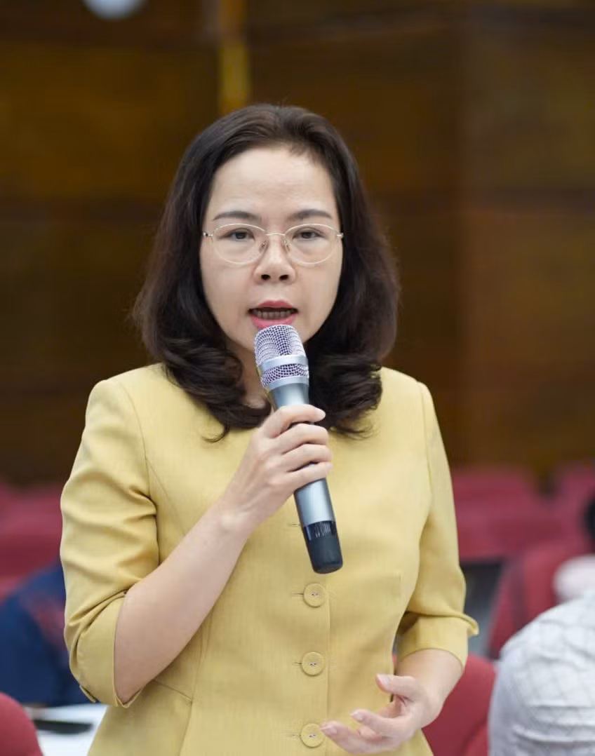 Bà Hà Thu Giang - Vụ trưởng Vụ Tín dụng các ngành kinh tế.