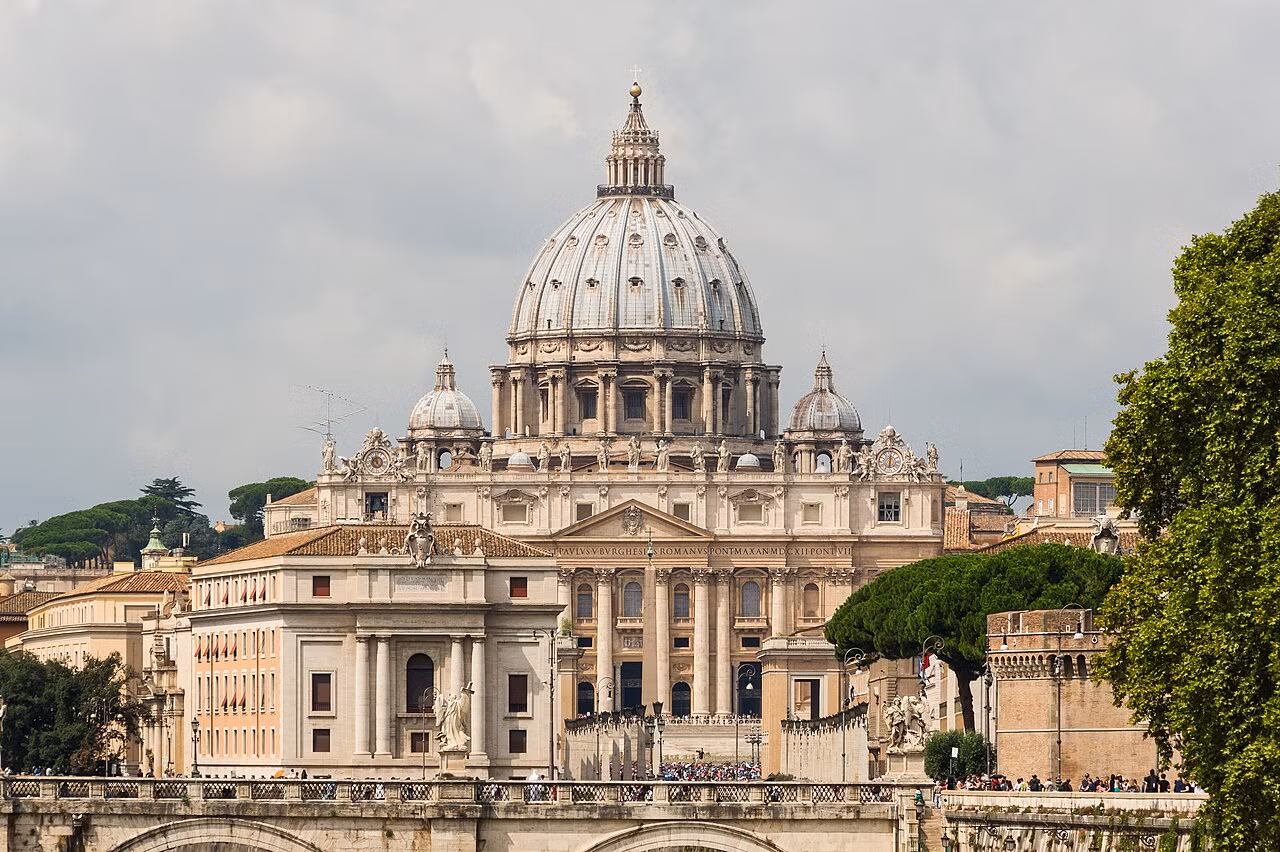 Vương cung thánh đường Thánh Peter, Vatican. Ảnh: Jebulon. Vương cung thánh đường Thánh Peter, Vatican. Ảnh: Jebulon.