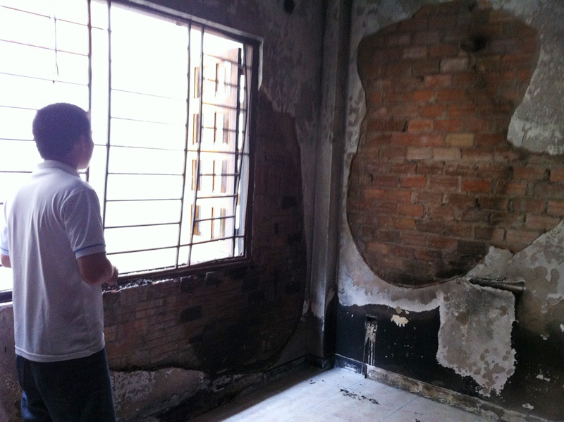 Căn phòng phát cháy ngày 12-5 vừa qua được cho nguyên nhân do bé Th. Ảnh: L.N