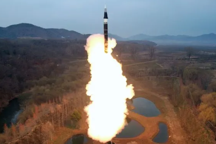 Một vụ phóng tên lửa của Triều Tiên. (Ảnh: KCNA) Một vụ phóng tên lửa của Triều Tiên. (Ảnh: KCNA)