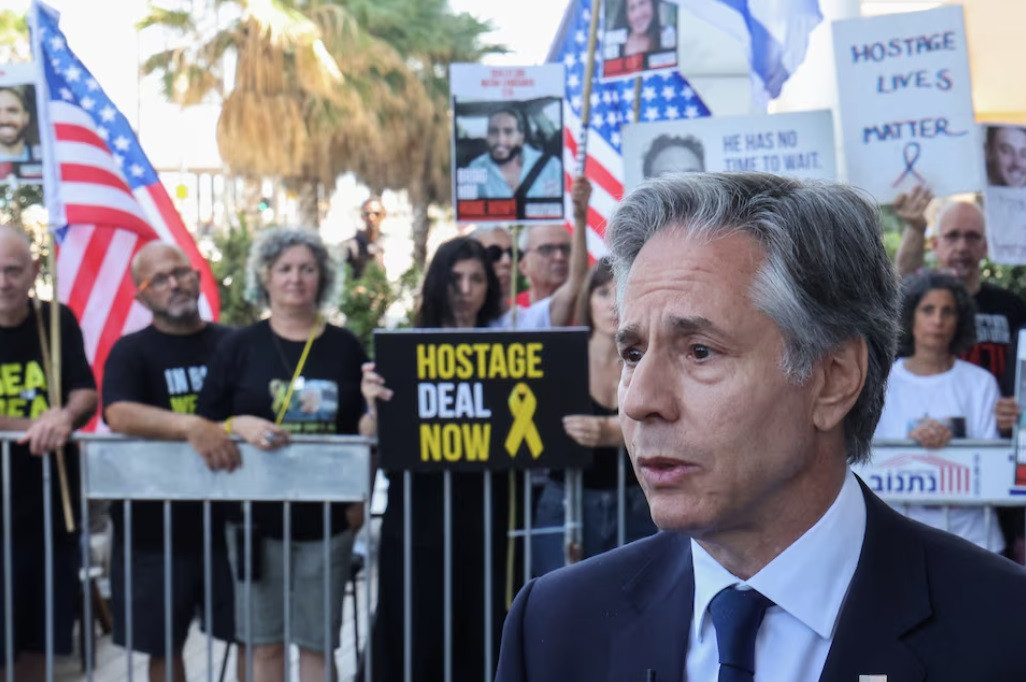 Ngoại trưởng Mỹ Antony Blinken tại Tel Aviv, ngày 11/6. (Ảnh: Reuters)