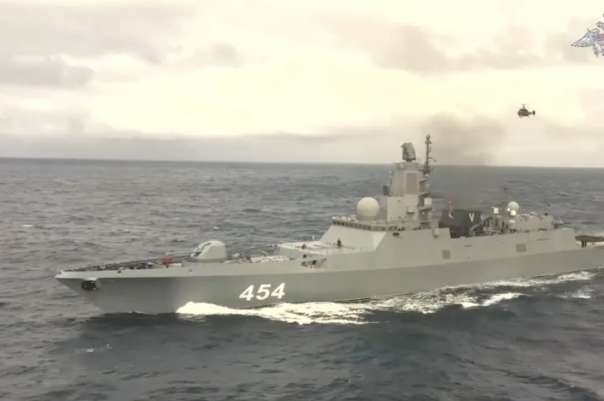 Tàu khu trục Đô đốc Gorshkov của Hải quân Nga. (Ảnh: BQP Nga) Tàu khu trục Đô đốc Gorshkov của Hải quân Nga. (Ảnh: BQP Nga)