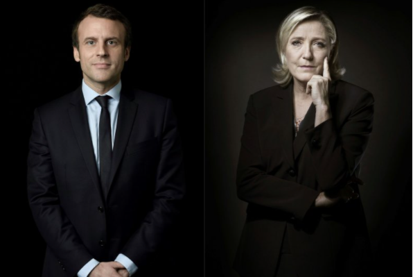 Tổng thống Pháp Emmanuel Macron và bà Marine Le Pen. (Ảnh: WSJ) Tổng thống Pháp Emmanuel Macron và bà Marine Le Pen. (Ảnh: WSJ)