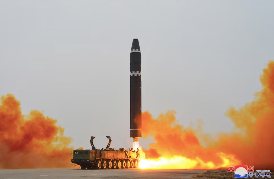 Một vụ phóng tên lửa của Triều Tiên trong năm 2023. (Ảnh: KCNA) Một vụ phóng tên lửa của Triều Tiên trong năm 2023. (Ảnh: KCNA)