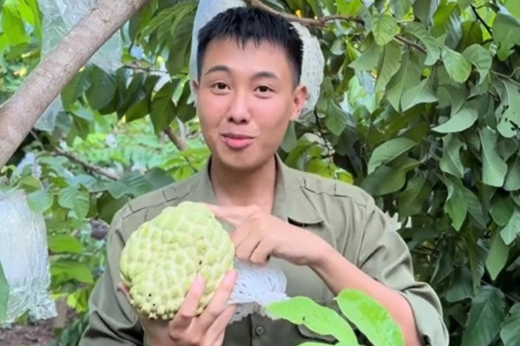 Phát trực tiếp cảnh bán hàng ngay trong vườn nhà, Toản đạt doanh thu lên đến hàng trăm triệu đồng (Ảnh: Nhân vật cung cấp).