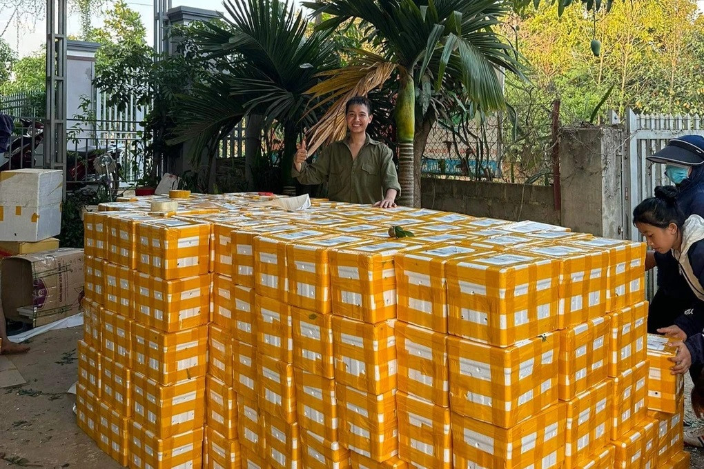 Chàng nông dân đạt được doanh số bán hàng ngoài sức tưởng tượng (Ảnh: Nhân vật cung cấp).