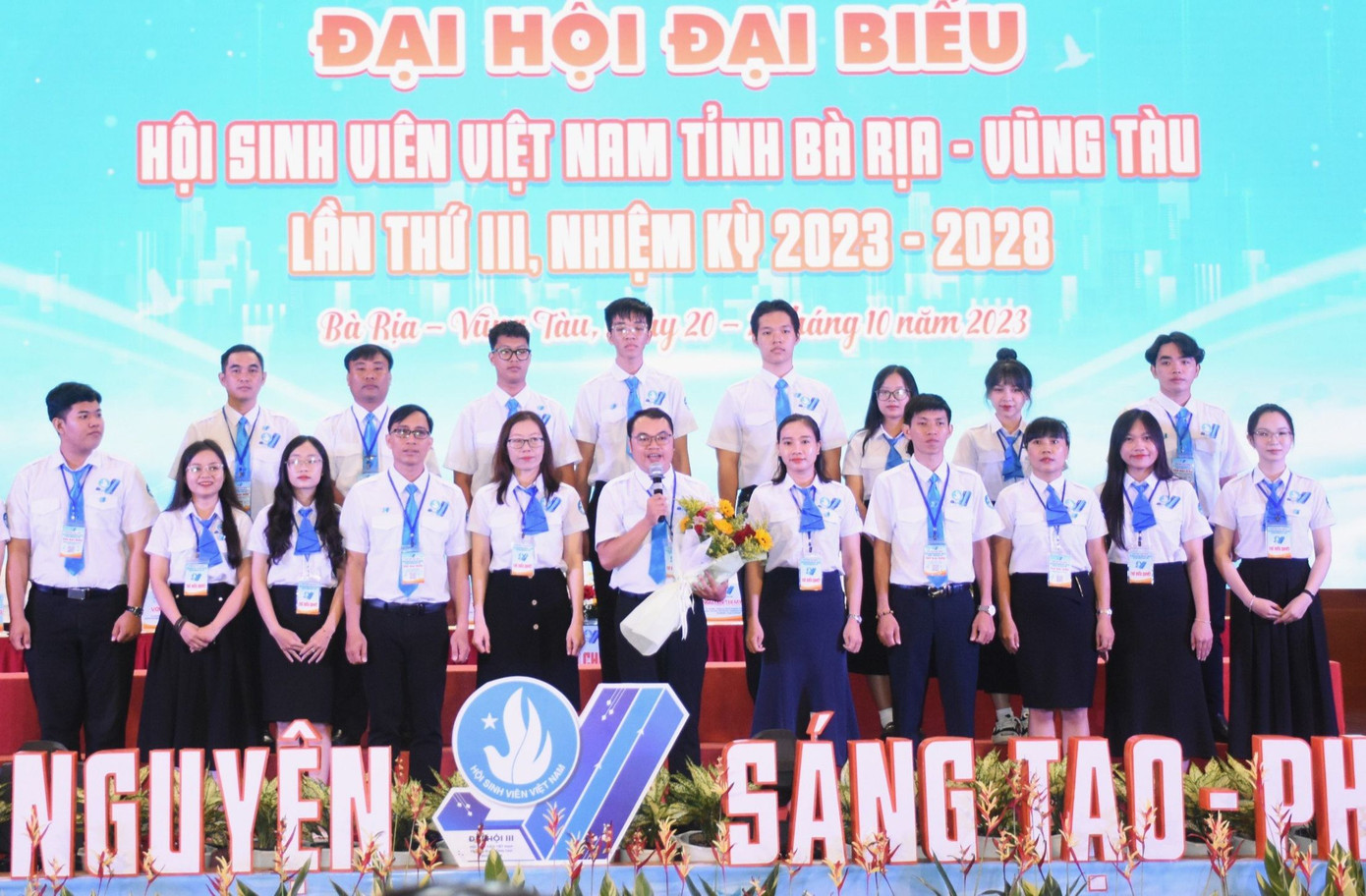 Ban Chấp hành Hội Sinh viên Việt Nam tỉnh Bà Rịa - Vũng Tàu lần thứ III, nhiệm kỳ 2023 - 2028 ra mắt đại hội. Ban Chấp hành Hội Sinh viên Việt Nam tỉnh Bà Rịa - Vũng Tàu lần thứ III, nhiệm kỳ 2023 - 2028 ra mắt đại hội.