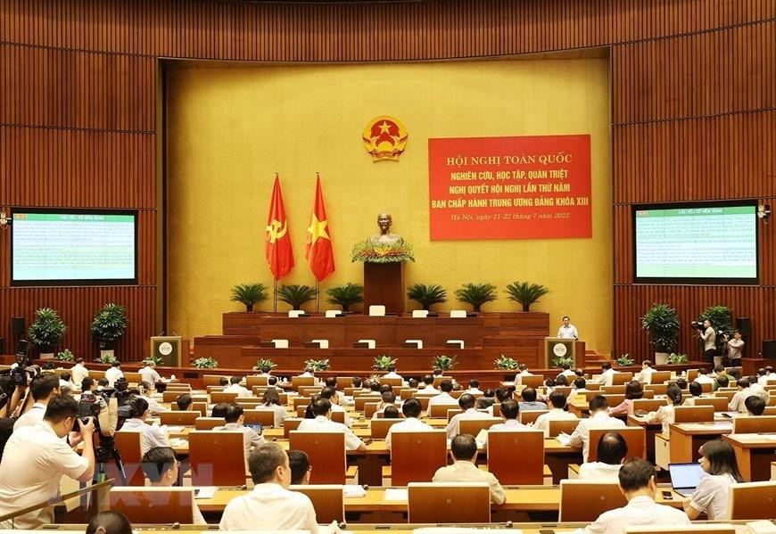 Toàn cảnh hội nghị. (Ảnh: Trí Dũng/TTXVN) Toàn cảnh hội nghị. (Ảnh: Trí Dũng/TTXVN)