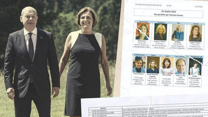 Hình ảnh một số tài liệu thu được từ túi rác nhà Thủ tướng Đức. Ảnh: Der Spiegel Hình ảnh một số tài liệu thu được từ túi rác nhà Thủ tướng Đức. Ảnh: Der Spiegel