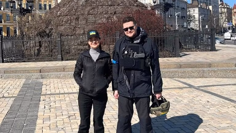 Bà Irina Venediktova và ông Ivan Bakanov tại Kiev hồi tháng 3/2022. Ảnh: Facebook