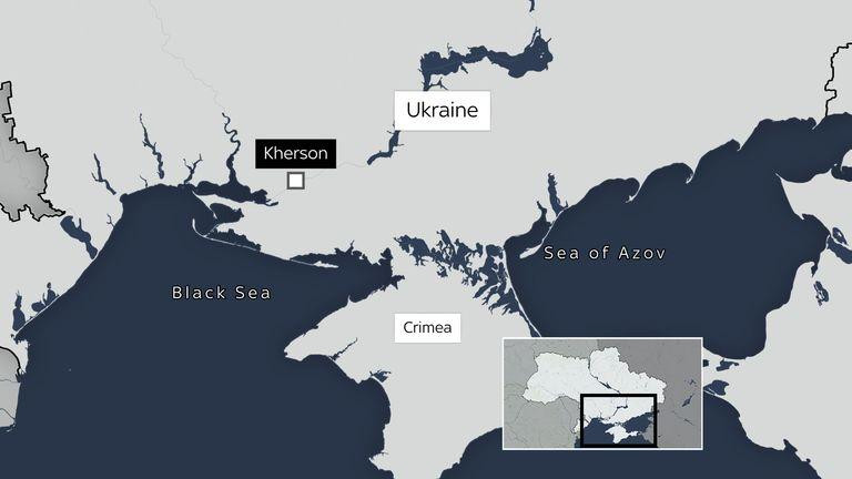 Khu vực Kherson ở miền Nam Ukraine. Khu vực Kherson ở miền Nam Ukraine.