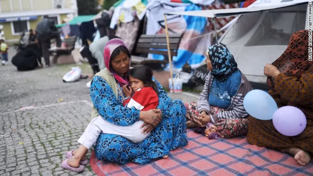 Nhiều gia đình tị nạn mà không có người đàn ông trụ cột gia đình 