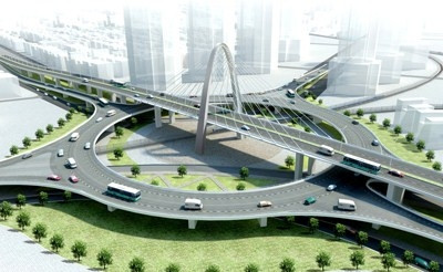  Phối cảnh cầu vượt ngã ba Huế 