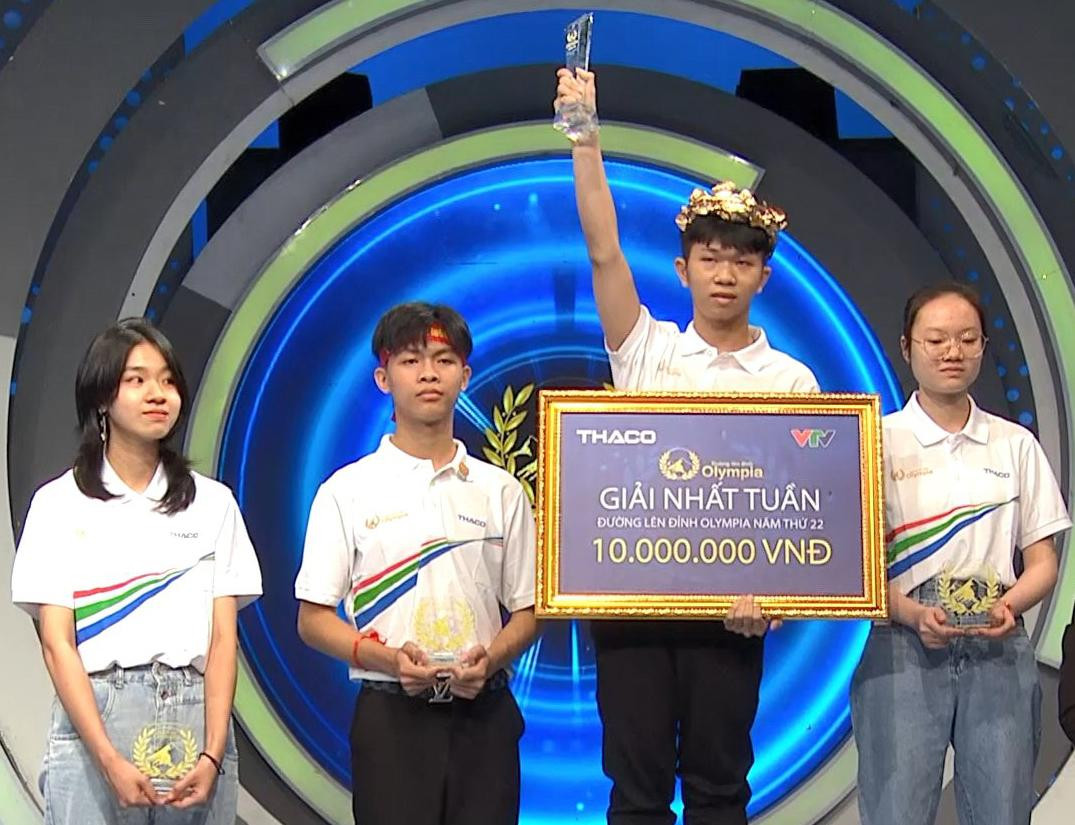 Phạm Khánh Duy giành vòng nguyệt quế trận tuần 3 tháng 1 quý IV. Ảnh: FBCT Phạm Khánh Duy giành vòng nguyệt quế trận tuần 3 tháng 1 quý IV. Ảnh: FBCT