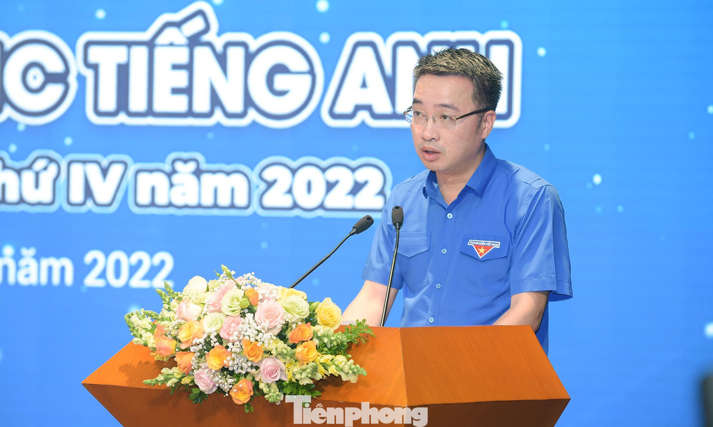 Anh Nguyễn Tường Lâm phát biểu phát động cuộc thi. Ảnh: Xuân Tùng