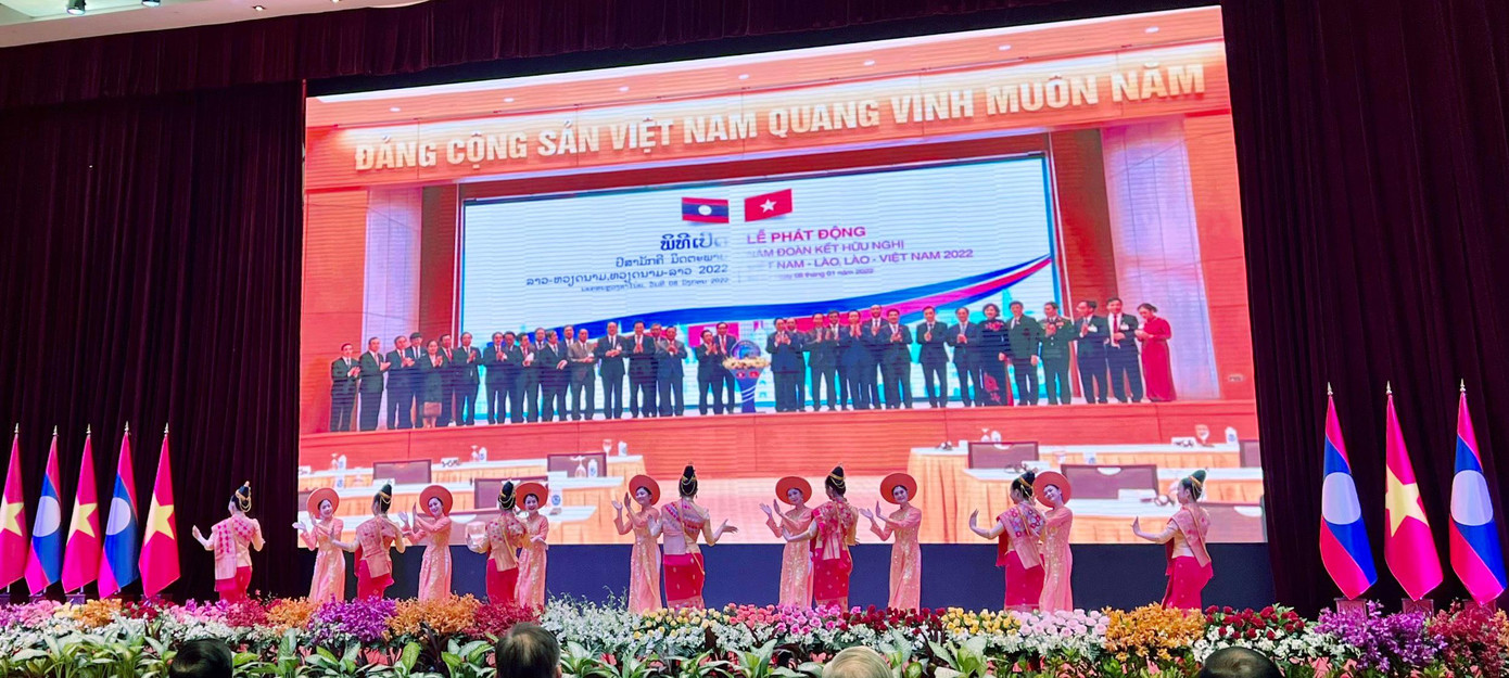 Lễ kỷ niệm diễn ra trọng thể tại Trung tâm Hội nghị Quốc gia Lào. Lễ kỷ niệm diễn ra trọng thể tại Trung tâm Hội nghị Quốc gia Lào.