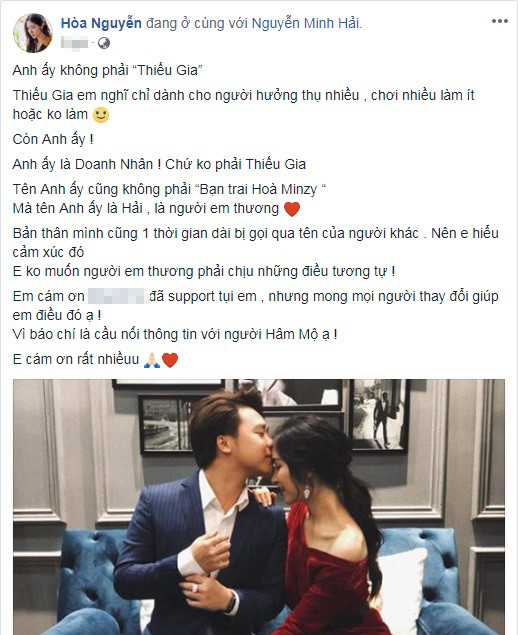 Hoà Minzy ‘bênh’ bạn trai sau khi được chúc sinh nhật ngọt ngào ảnh 1