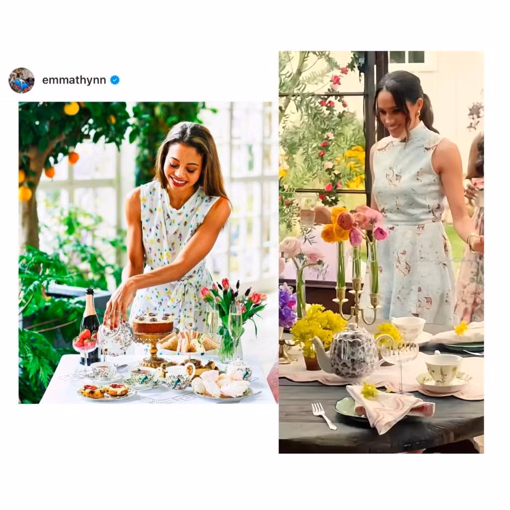 Meghan bị tố bắt chước Emma Thynn. Ảnh: X.