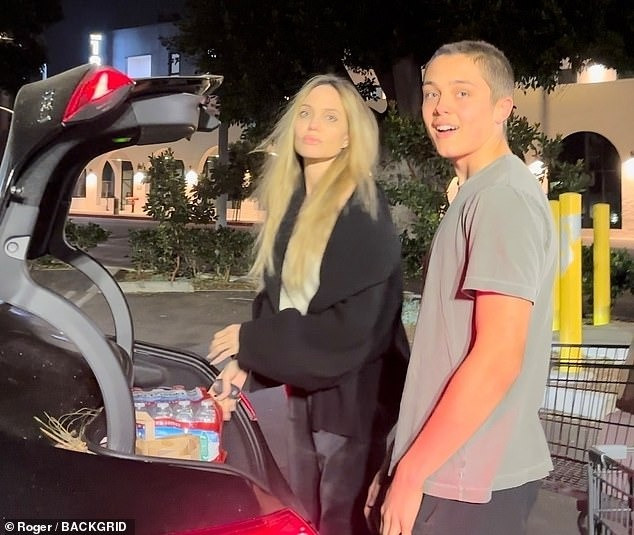 Angelina Jolie mở cửa biệt thự thu nhận những người sơ tán do cháy rừng và cung cấp nhu yếu phẩm cho họ. Ảnh: BackGrid.