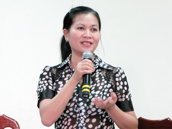 Bà Hoàng Thị Minh Thu – Chi Cục phó Chi cục ATVSTP Hà Nội 