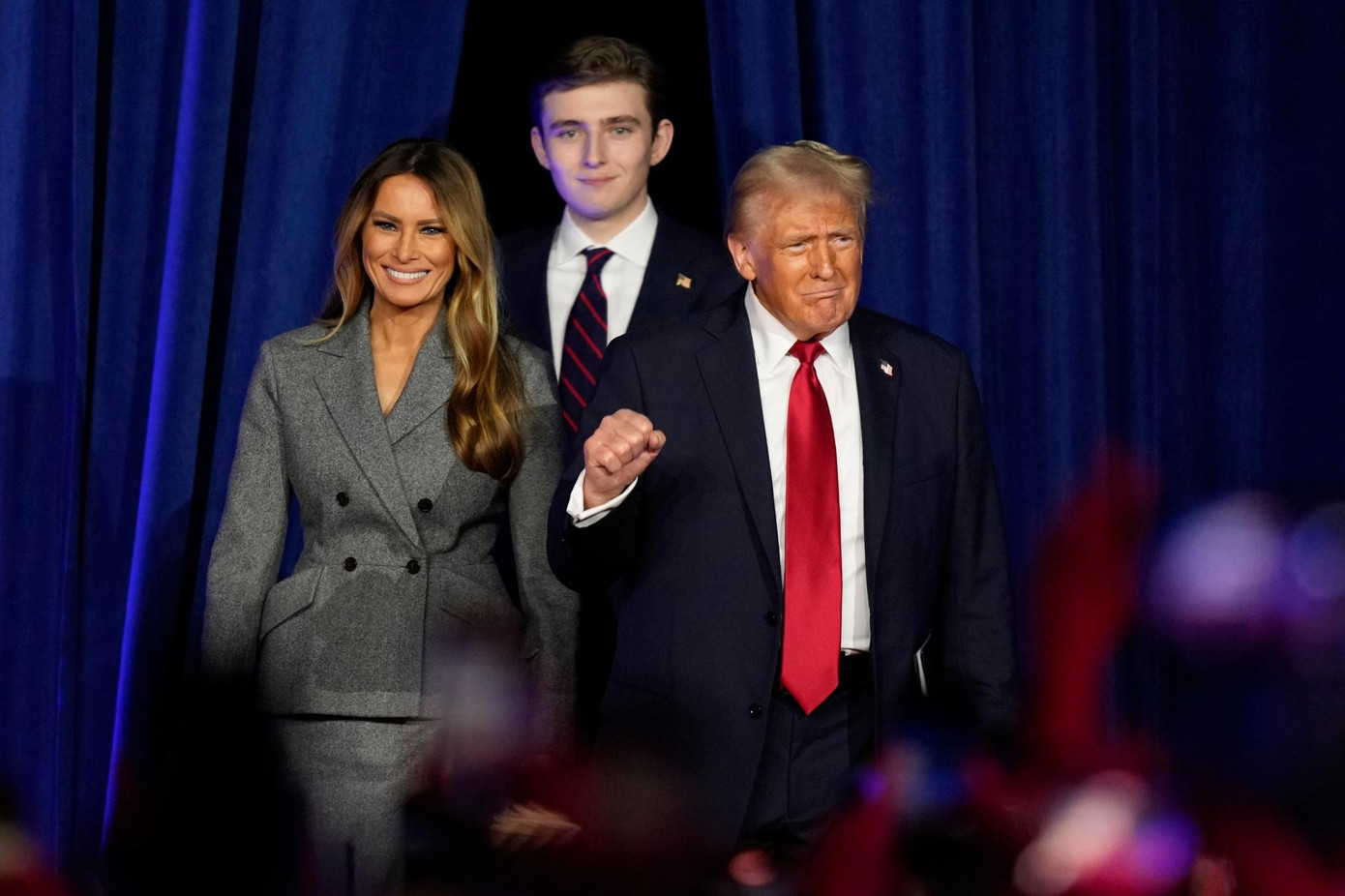 Barron là người con tỏa sáng nhất của ông Trump trong mùa bầu cử năm 2024. Ảnh: AP.