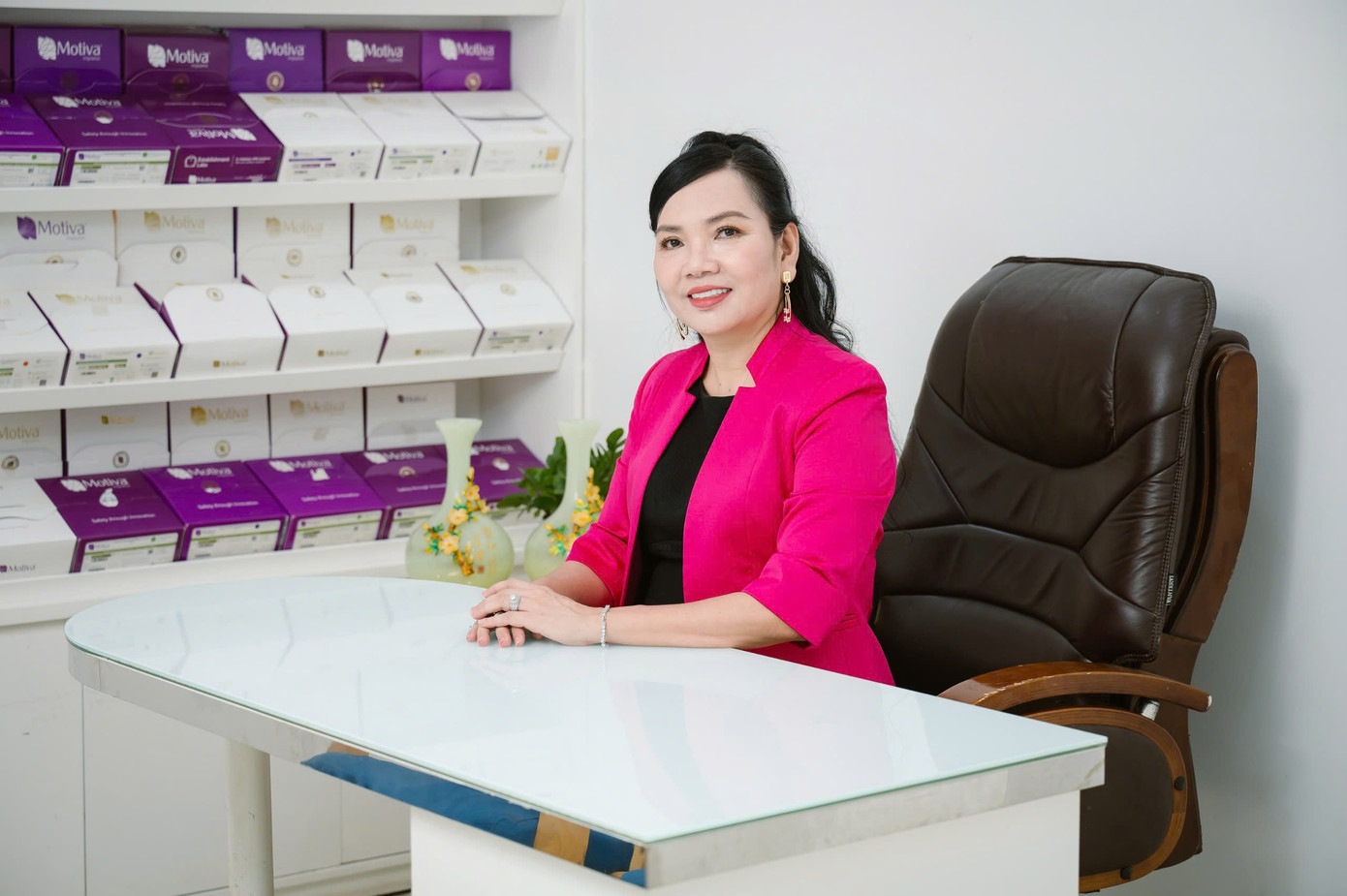 Bà Phạm Thị Thủy Tiên- Chủ tịch HĐQT Bệnh viện Thẩm mỹ Sao Hàn.