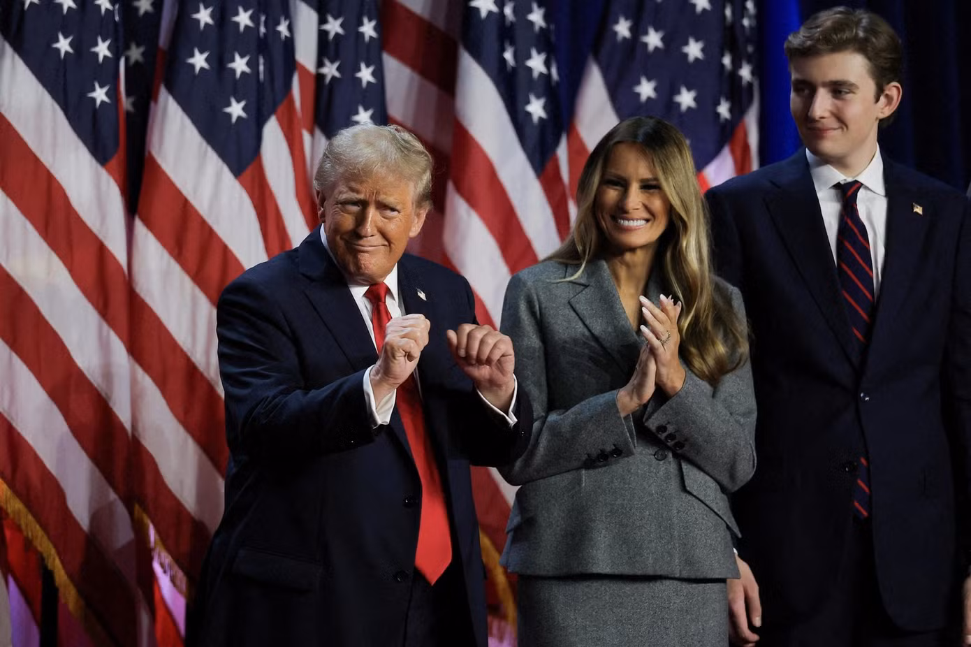 Bà Melania thực sự chào đón Elon Musk đến với thế giới Trump. Ảnh: Reuters.