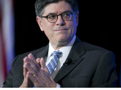 Bộ trưởng Tài chính Mỹ Jacob J. Lew. Ảnh: Latimes.com