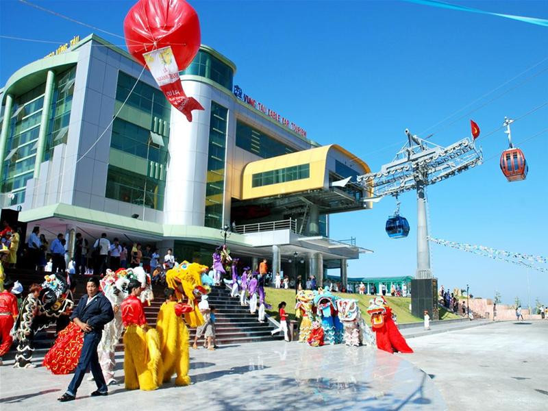 Cáp treo Vũng Tàu trong ngày khai trương - ảnh T.H.V