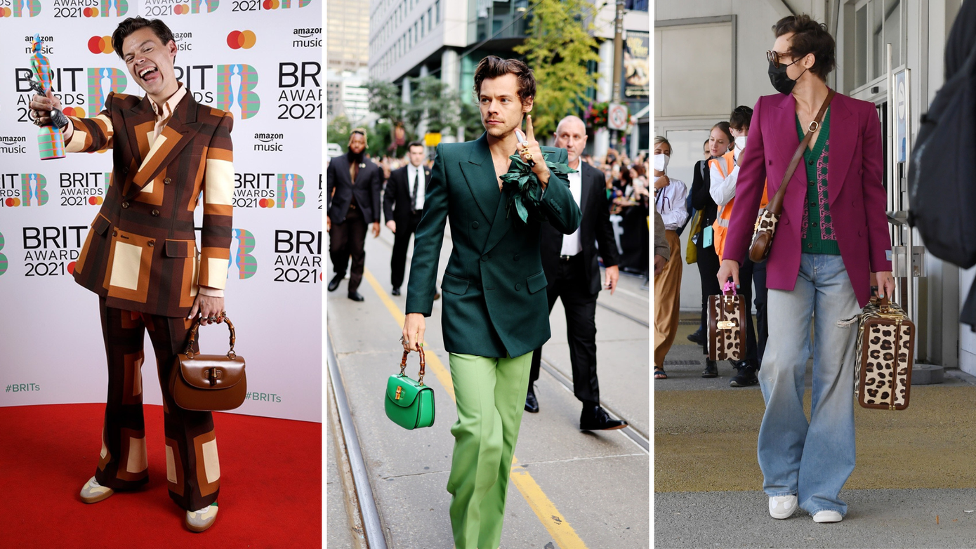 Harry Styles đam mê mang túi xách khi sở hữu hàng loạt túi Gucci.