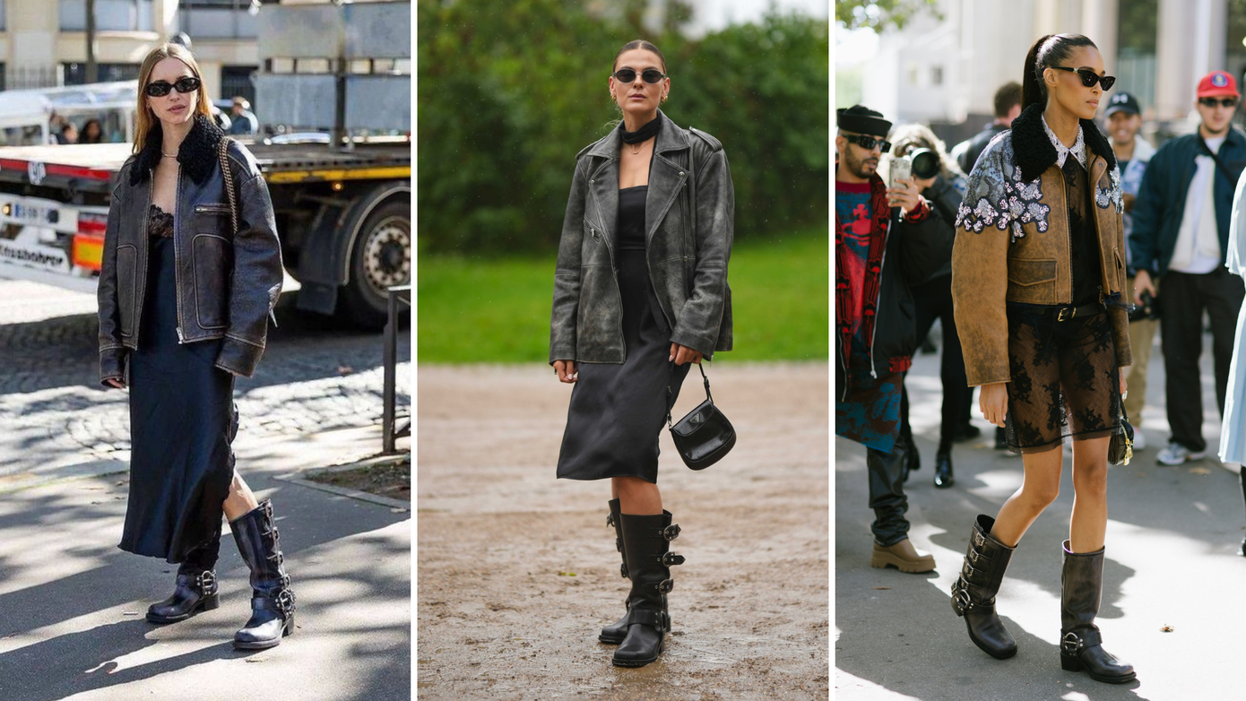 Trước đây thời trang luôn ngầm quy định một đôi bốt bụi bặm không hợp với một bộ đầm satin sang trọng nhưng thời đại đã thay đổi và kiểu phối sai trái này mới là xu hướng.