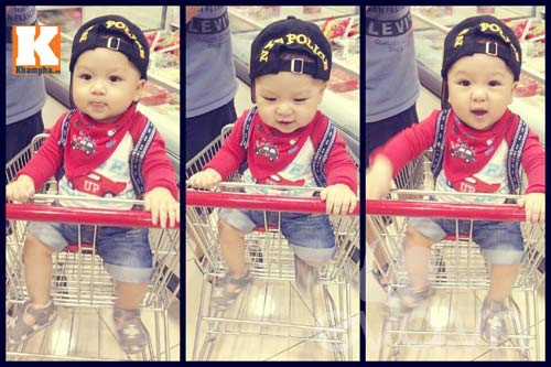 Con trai Linh khá bụ bẫm. Con trai Linh khá bụ bẫm