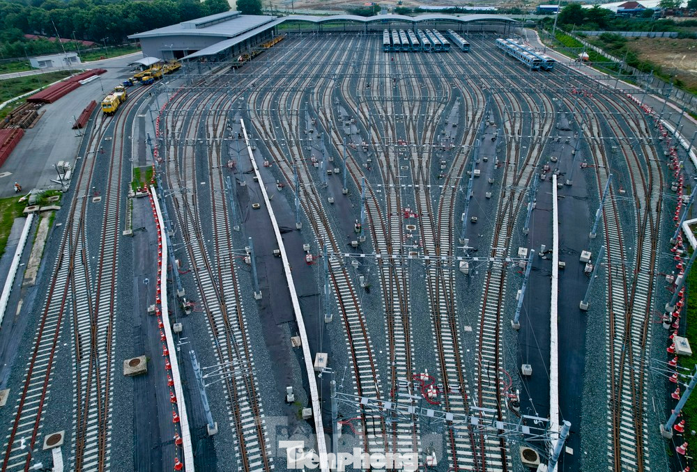 Khu vực depot của tuyến metro số 1 TPHCM tại TP. Thủ Đức. Ảnh: Duy Anh Khu vực depot của tuyến metro số 1 TPHCM tại TP. Thủ Đức. Ảnh: Duy Anh