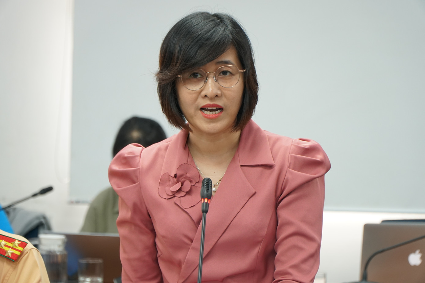 Bà Nguyễn Thị Lam Phương, Trưởng Phòng giám sát ngộ độc thực phẩm và thông tin truyền thông (Sở An toàn thực phẩm). Ảnh: Nhàn Lê